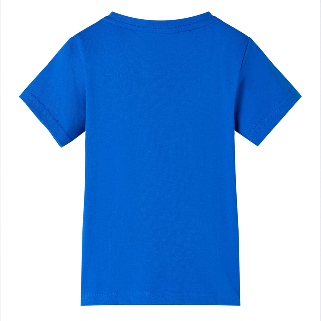 T-shirt infantil azul brilhante 128