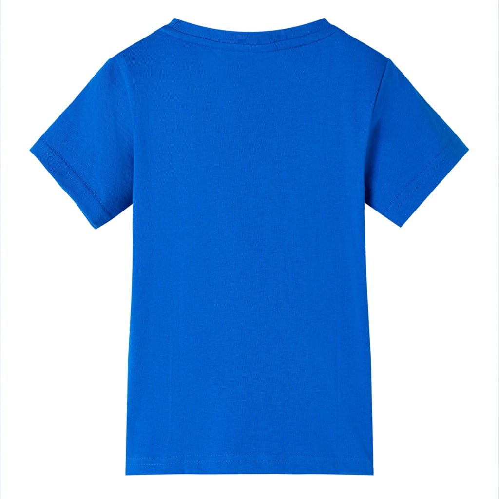 T-shirt infantil azul brilhante 128