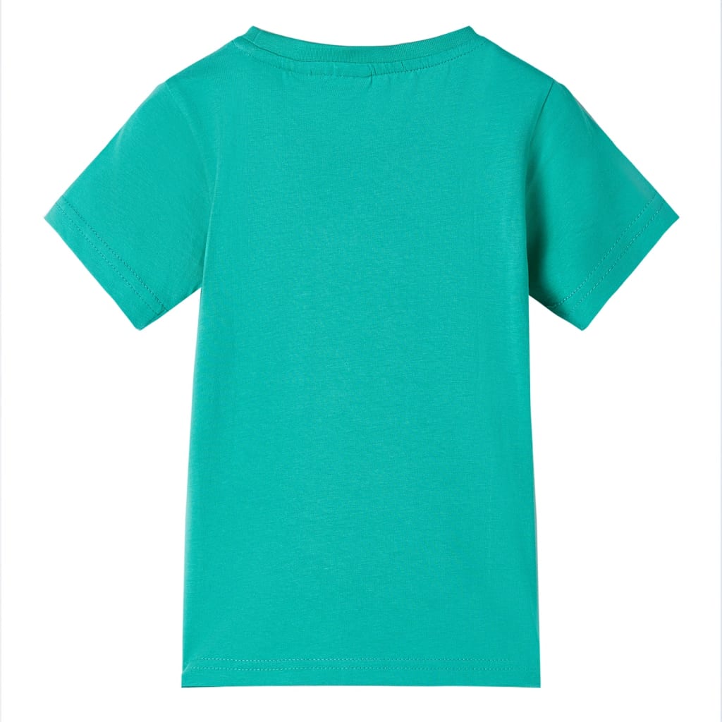 T-shirt infantil azul brilhante 128
