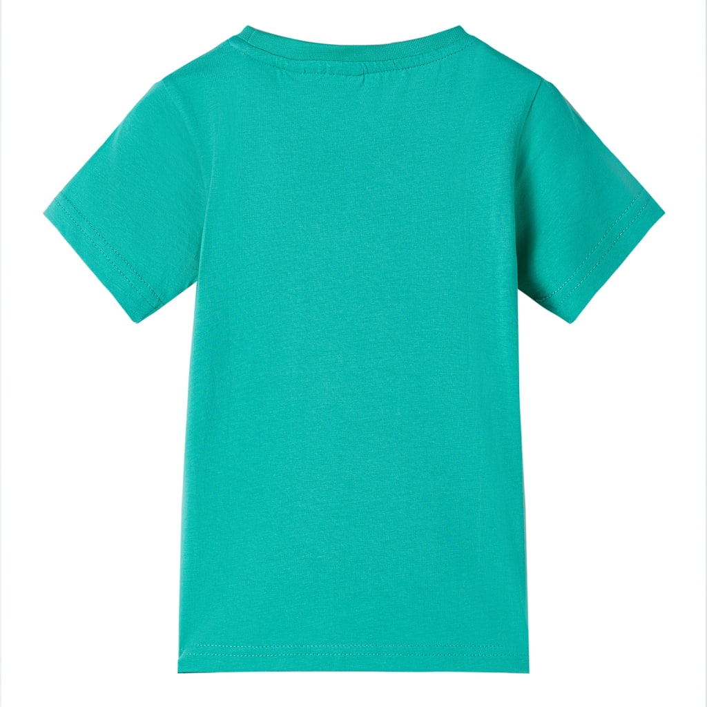 T-shirt infantil azul brilhante 128