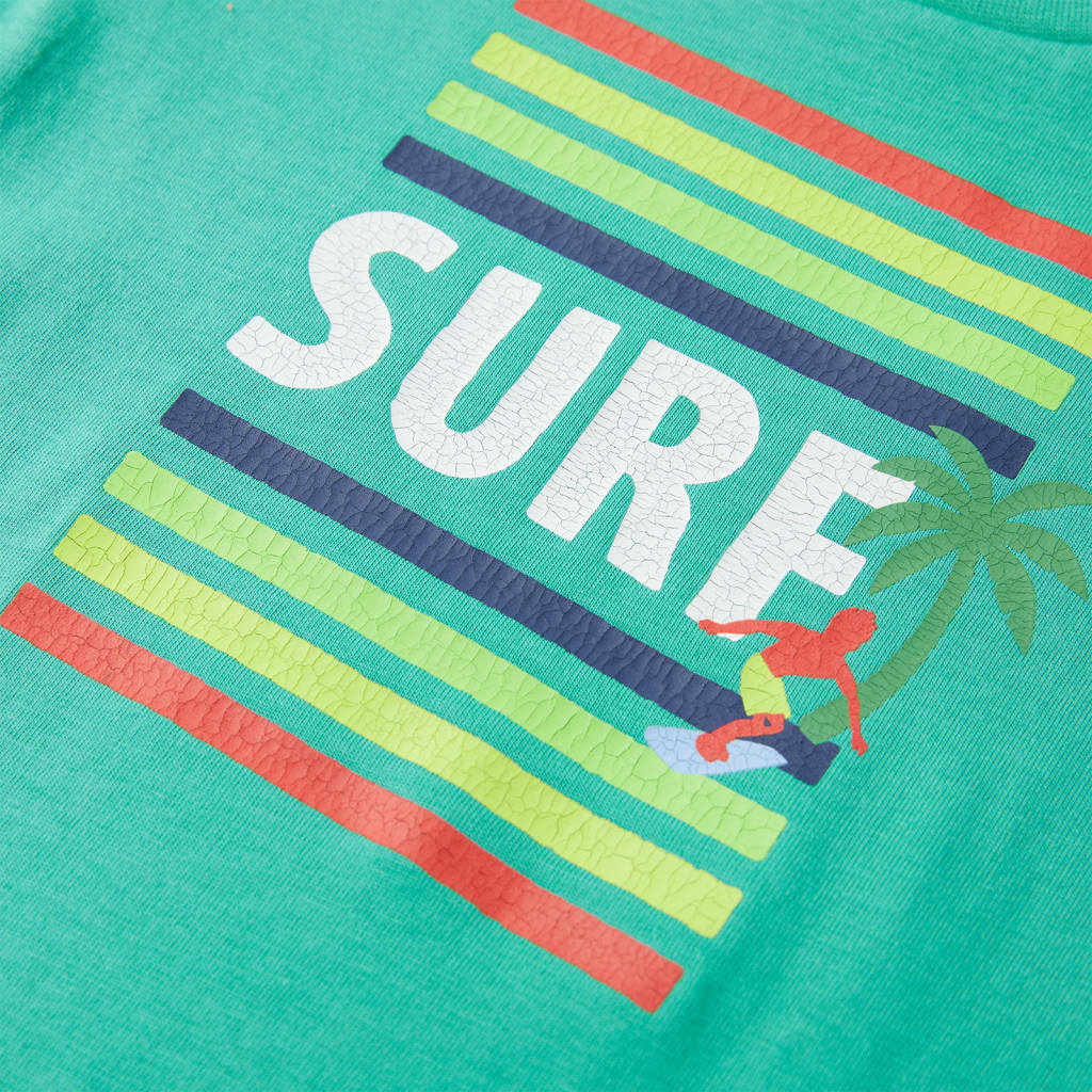 T-shirt infantil azul brilhante 128