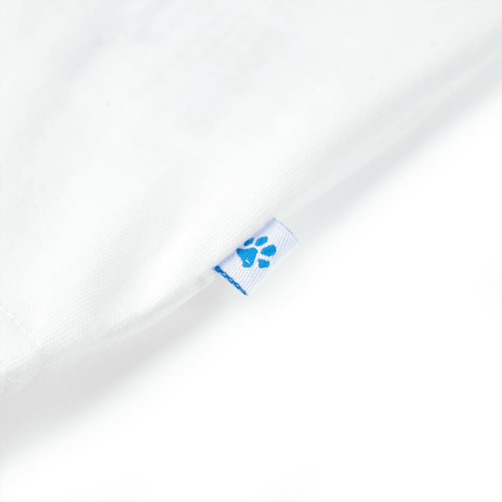 T-shirt de manga curta para criança ciano 128