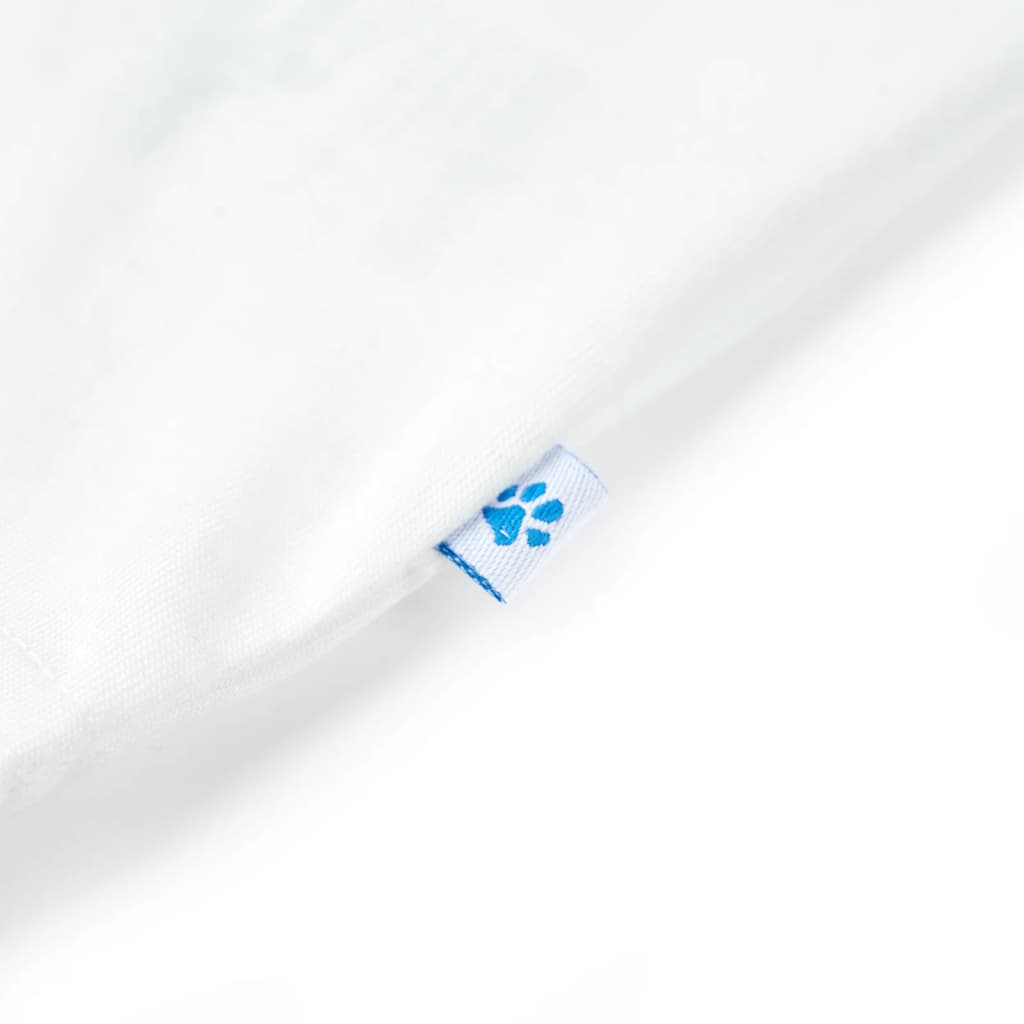 T-shirt de manga curta para criança ciano 128