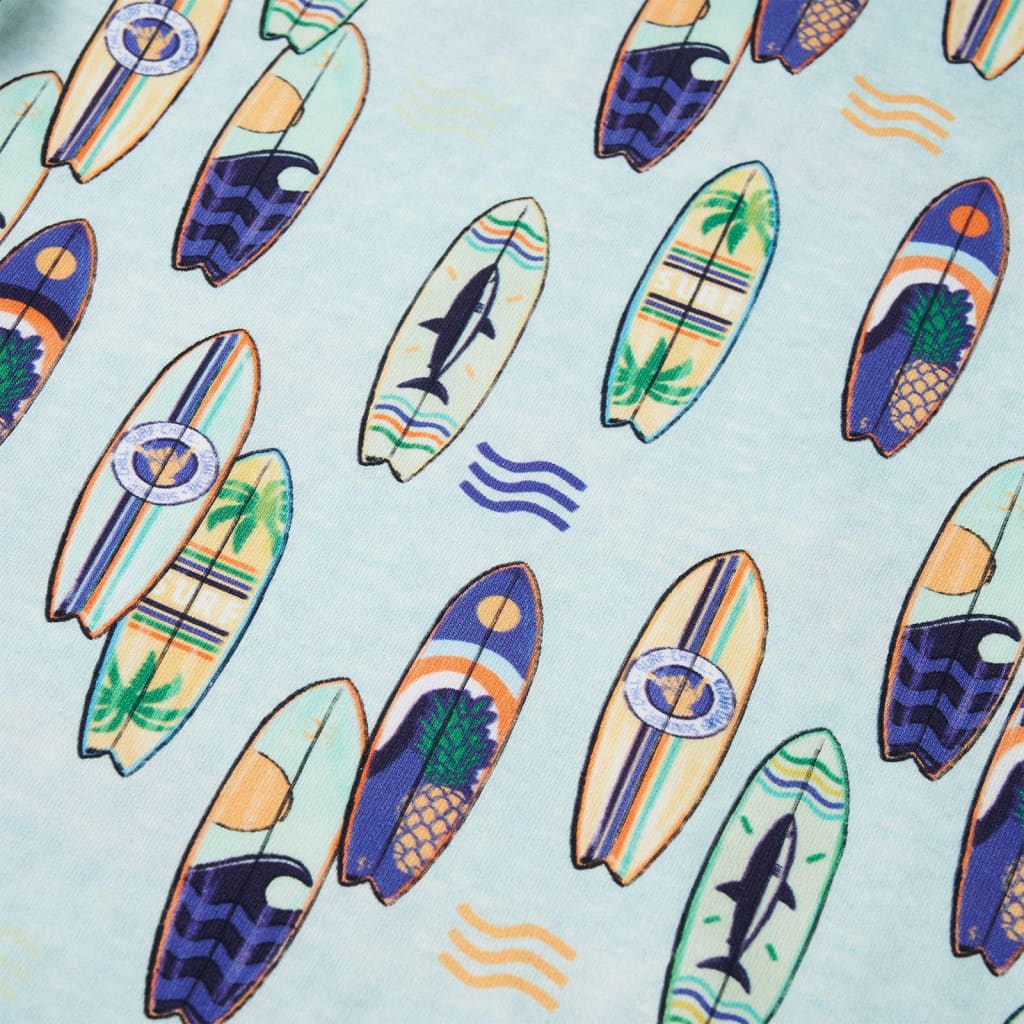 Sweatshirt para criança azul-suave mesclado 128