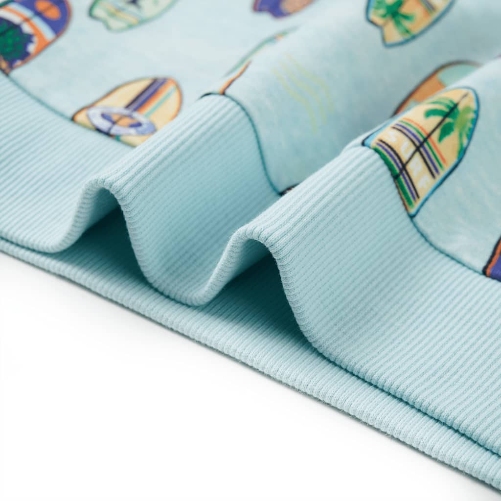 Sweatshirt para criança azul-suave mesclado 128