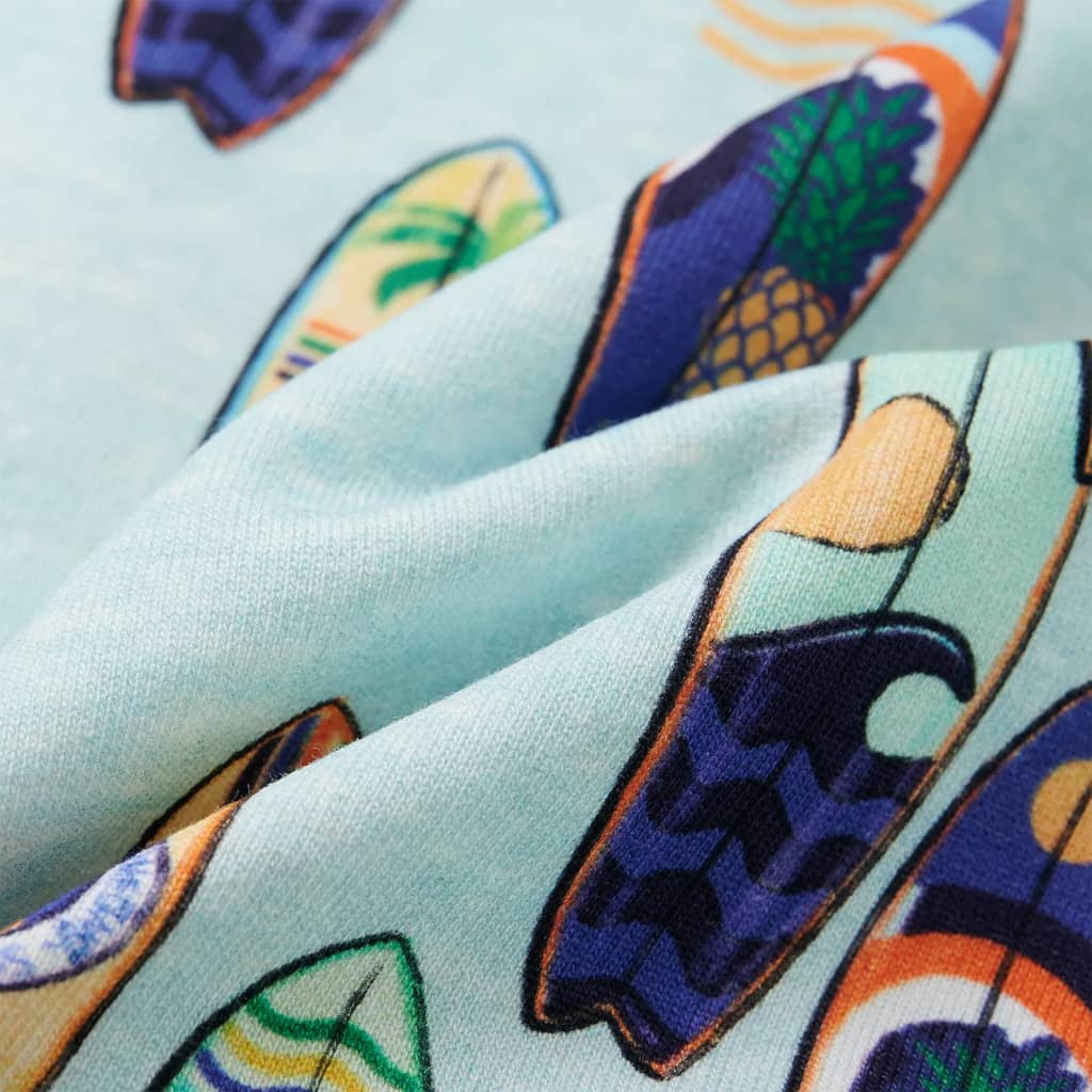 Sweatshirt para criança azul-suave mesclado 128