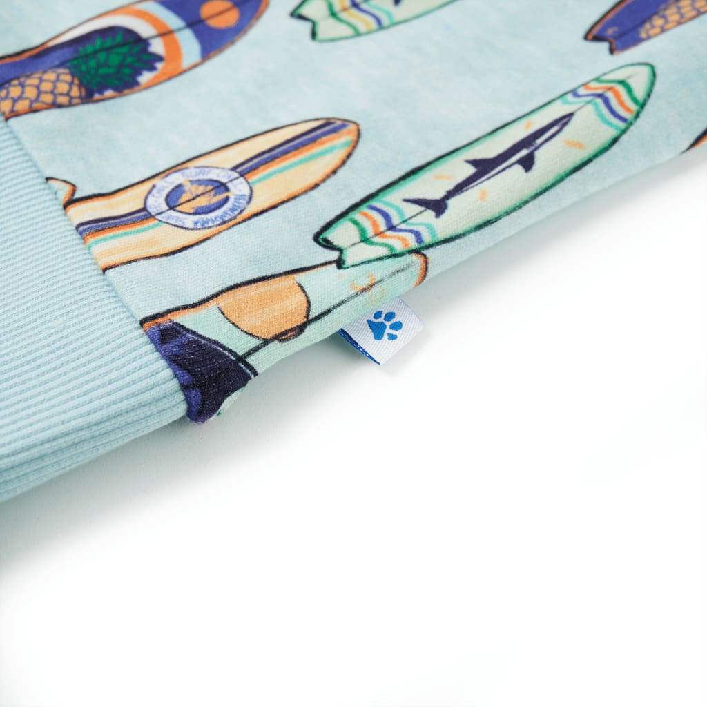 Sweatshirt para criança azul-suave mesclado 128