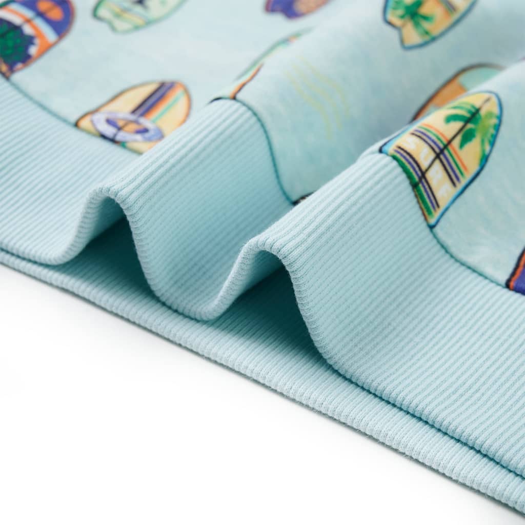 Sweatshirt para criança azul-suave mesclado 128