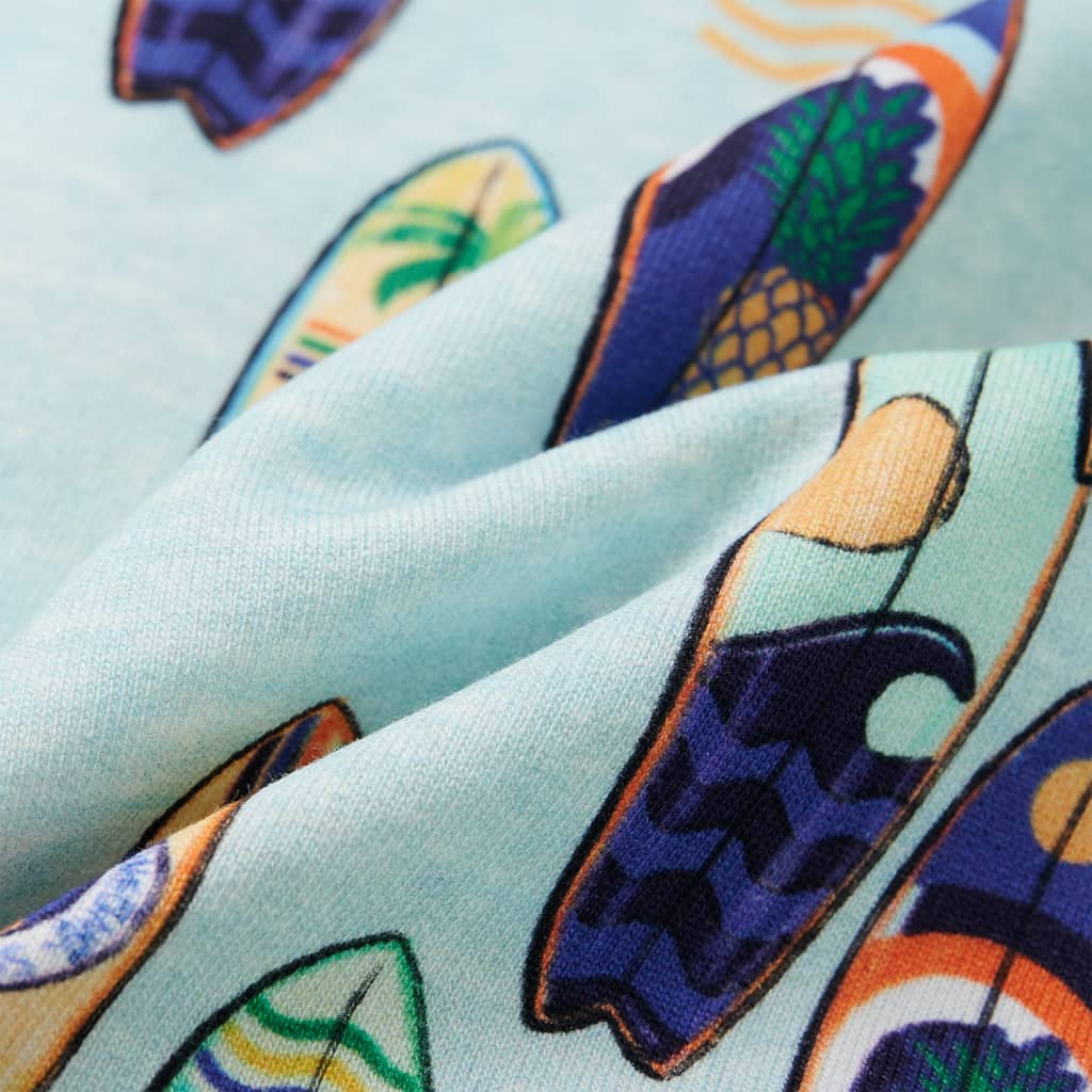 Sweatshirt para criança azul-suave mesclado 128