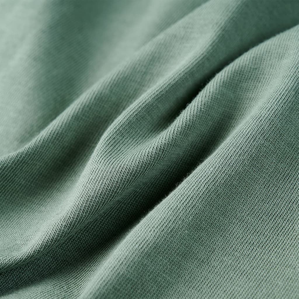 T-shirt infantil com mangas curtas menta-escuro 140