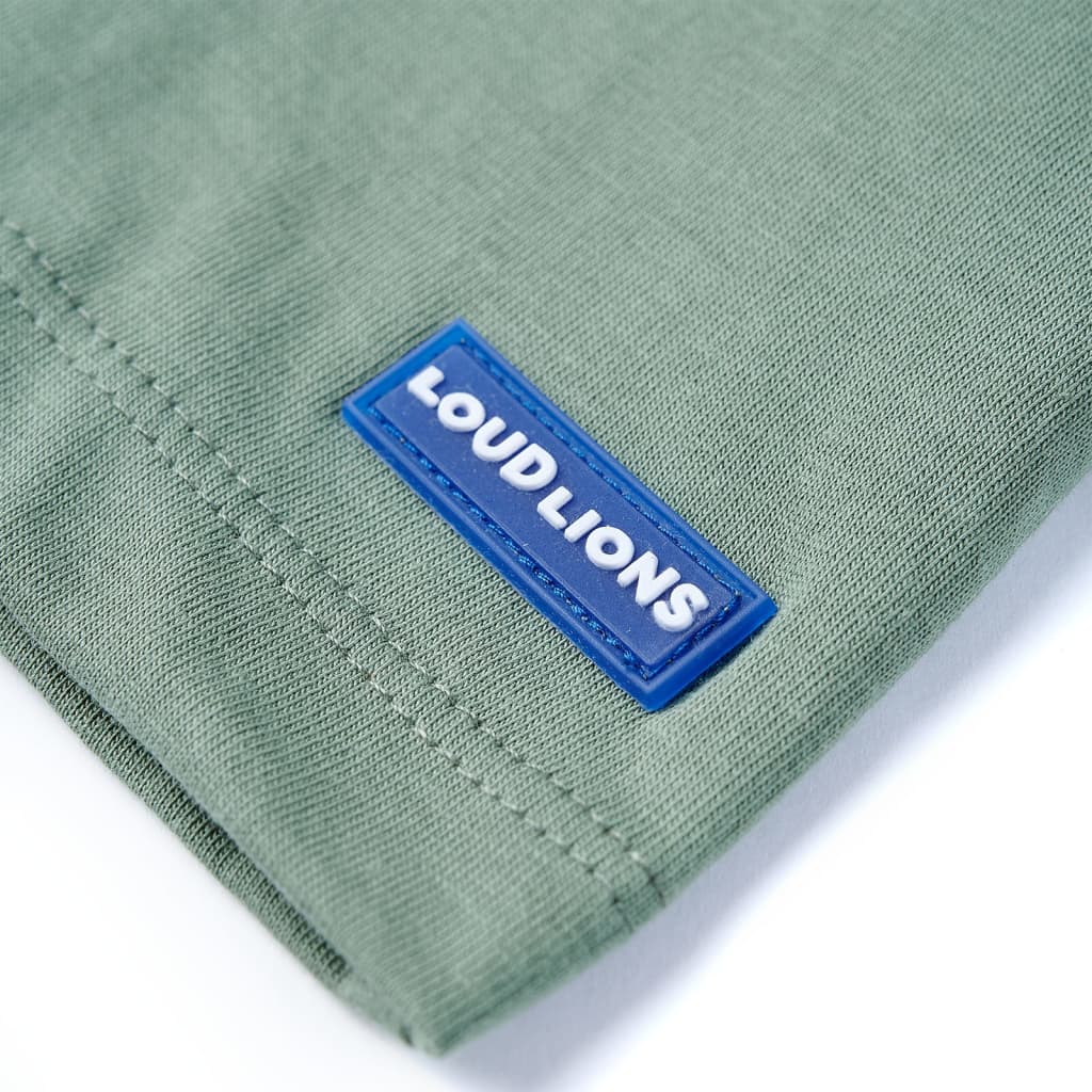 T-shirt infantil com mangas curtas menta-escuro 140