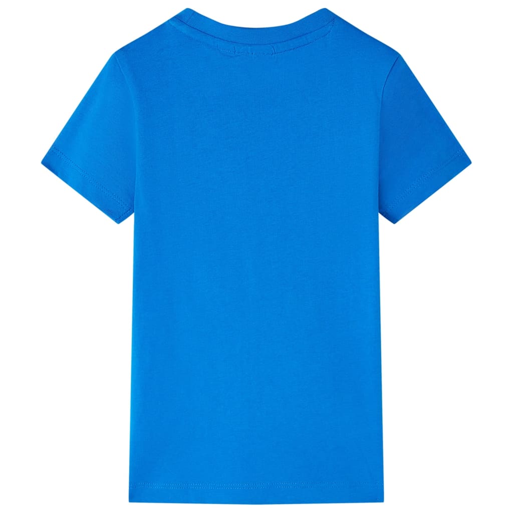T-shirt infantil azul brilhante 140