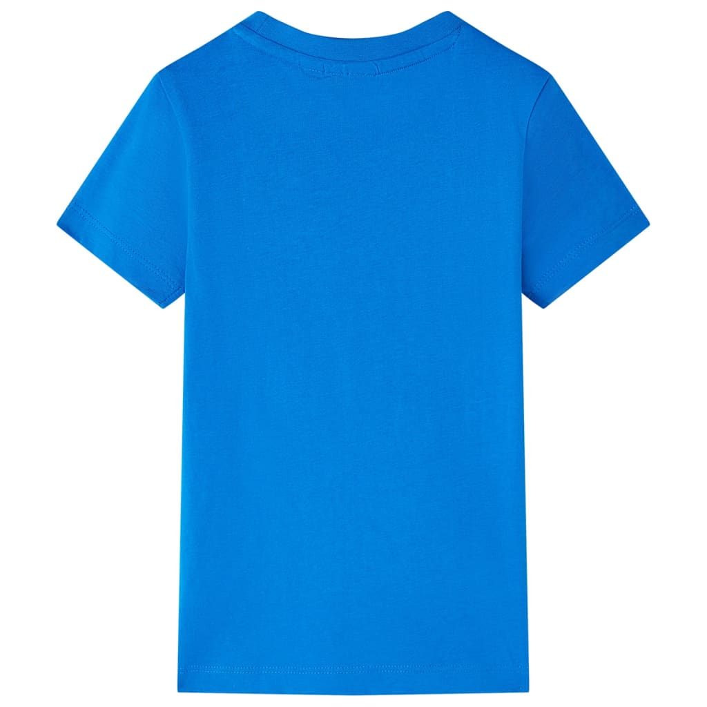 T-shirt infantil azul brilhante 140