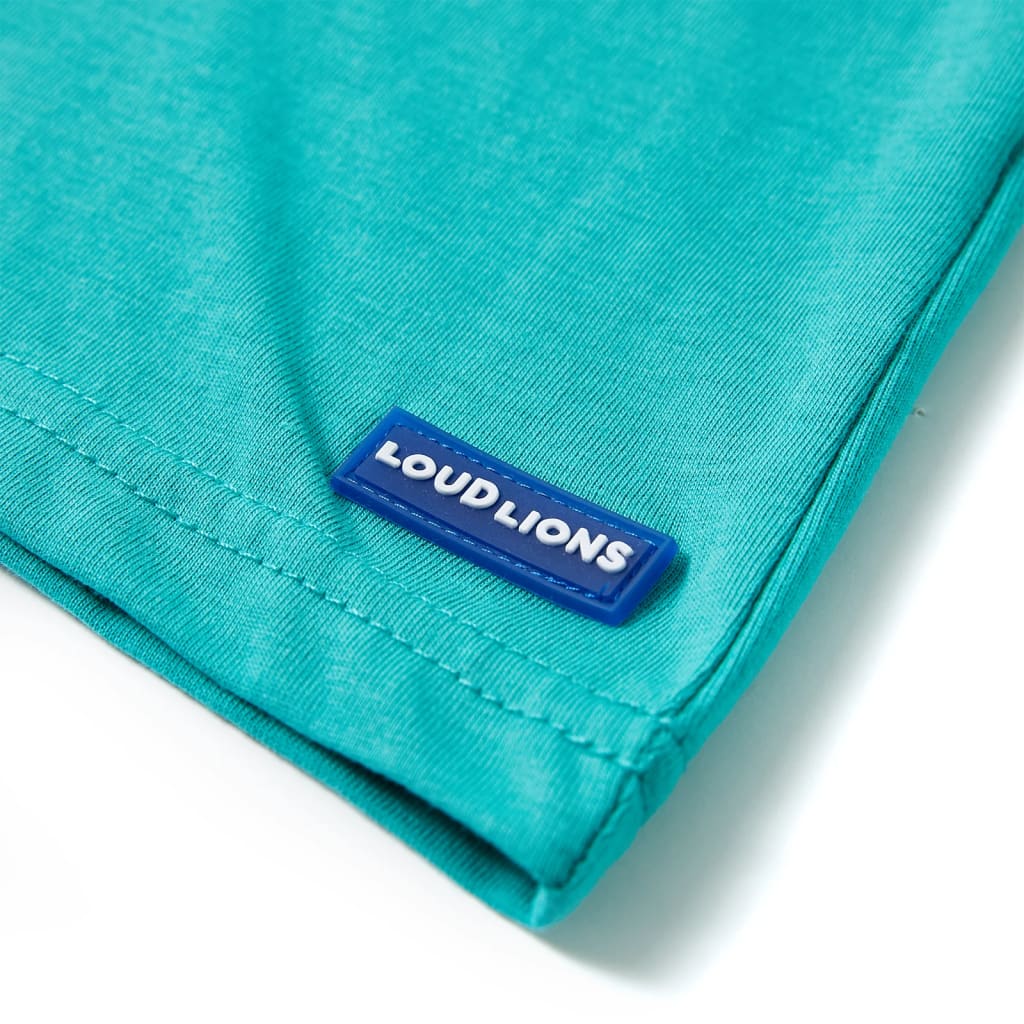 T-shirt infantil com mangas curtas amarelo 128