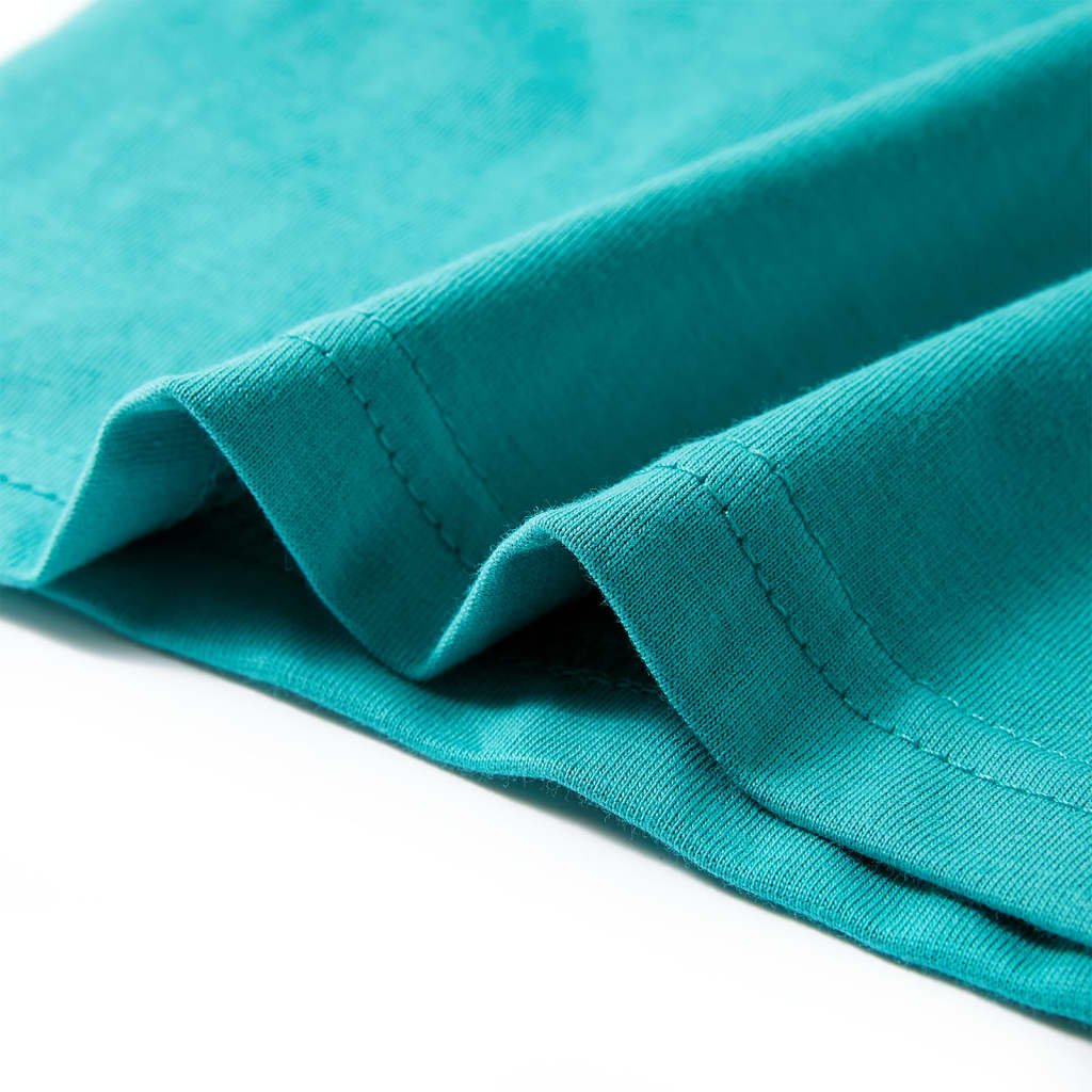 T-shirt infantil com mangas curtas amarelo 128