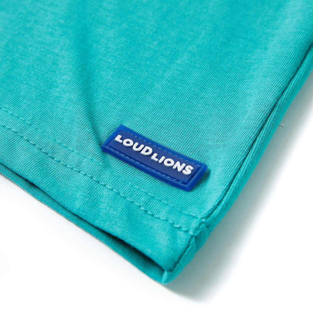 T-shirt infantil com mangas curtas amarelo 128