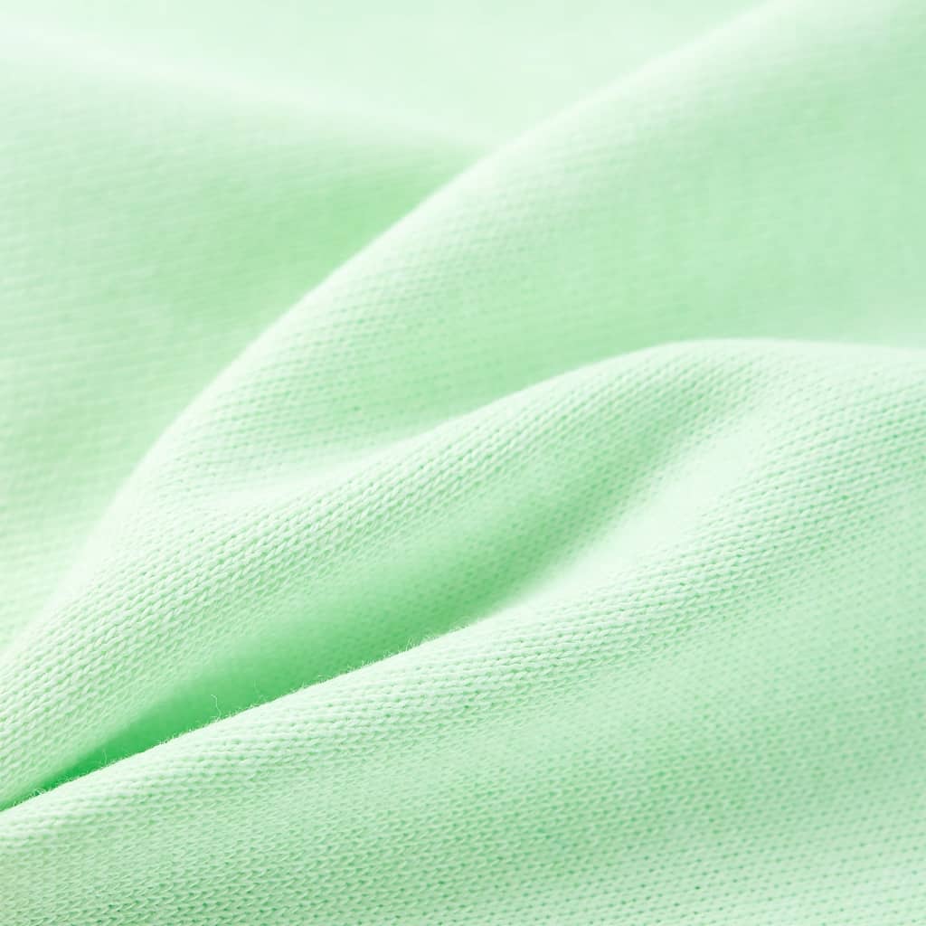 Sweatshirt para criança com capuz e fecho verde-brilhante 128