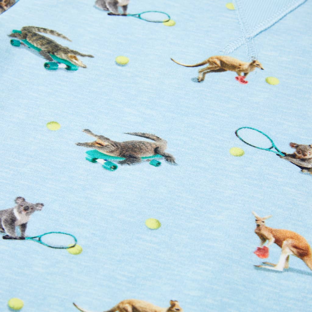 Sweatshirt para criança azul-claro mesclado 104