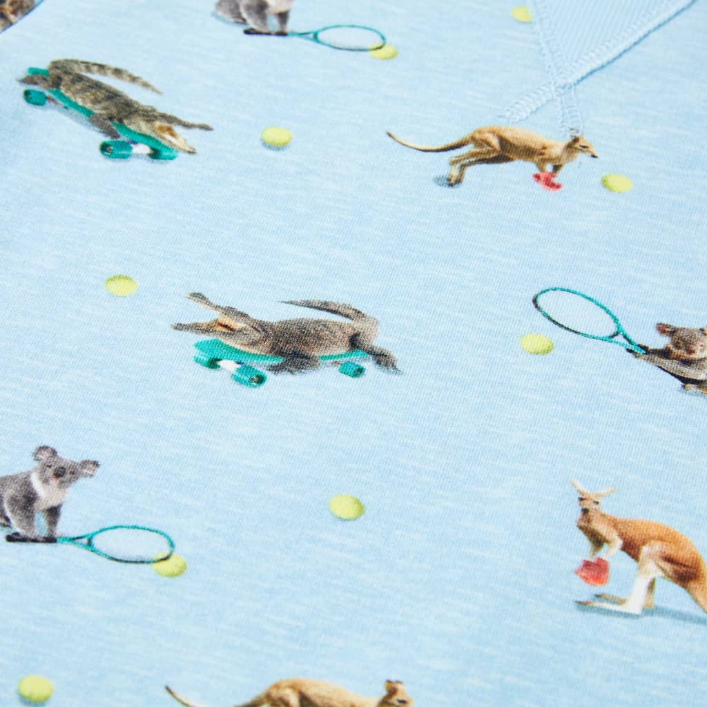 Sweatshirt para criança azul-claro mesclado 104