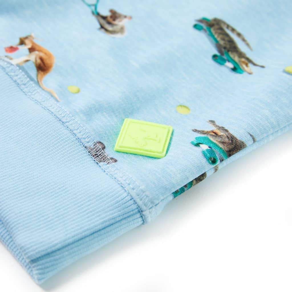 Sweatshirt para criança azul-claro mesclado 104