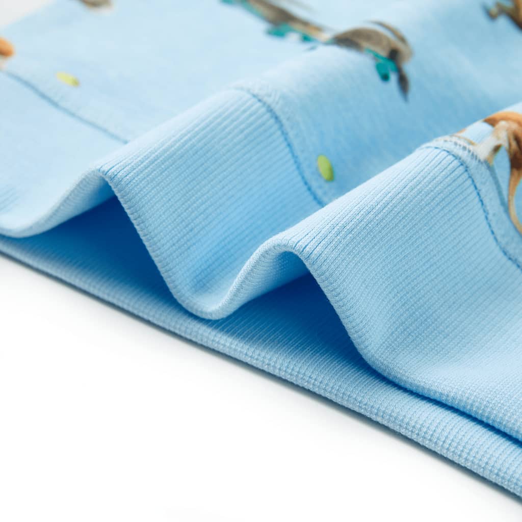 Sweatshirt para criança azul-claro mesclado 104