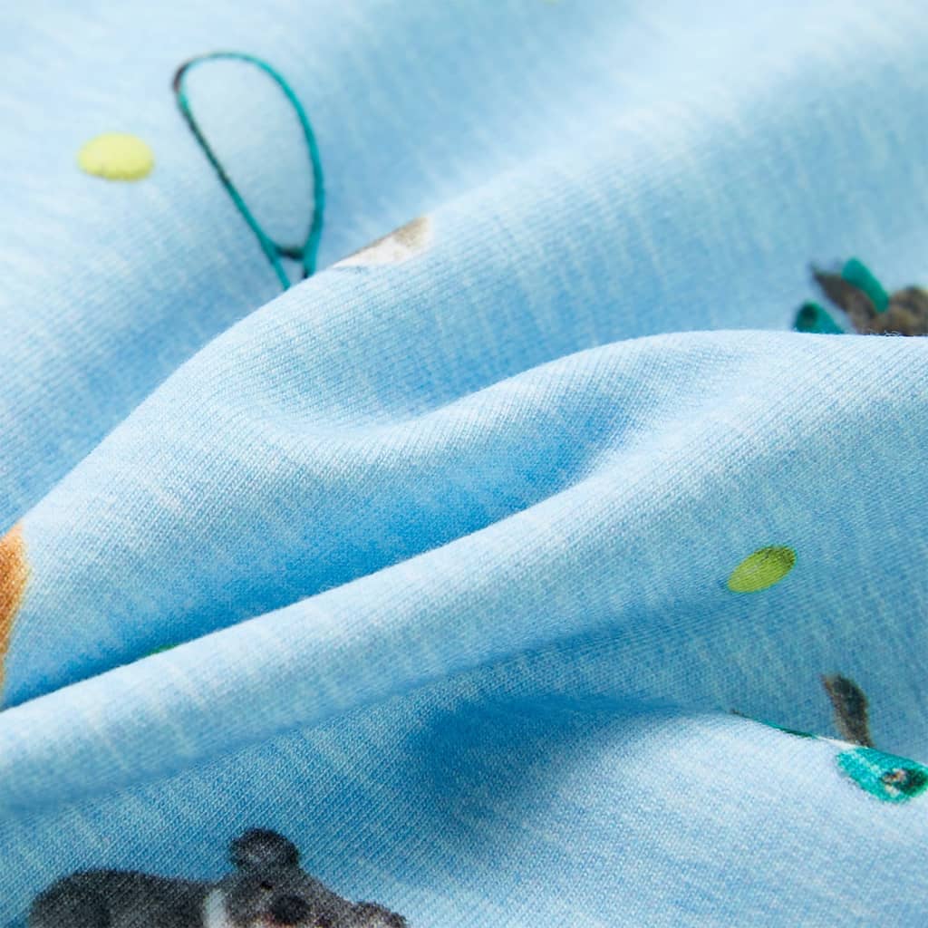 Sweatshirt para criança azul-claro mesclado 104