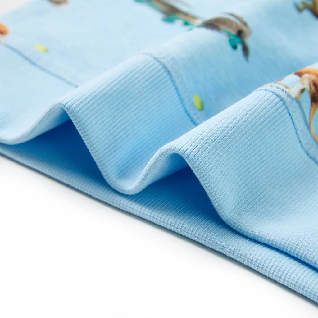 Sweatshirt para criança azul-claro mesclado 104