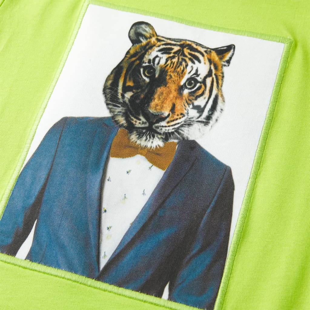 T-shirt de manga curta para criança azul-escuro 140