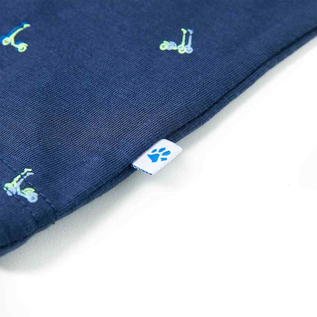 T-shirt para criança azul-escuro 140