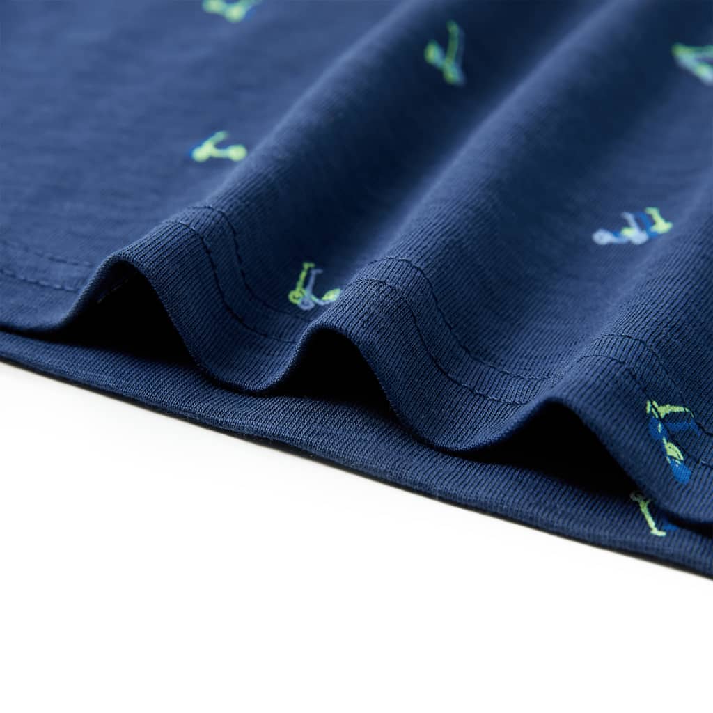 T-shirt para criança azul-escuro 140