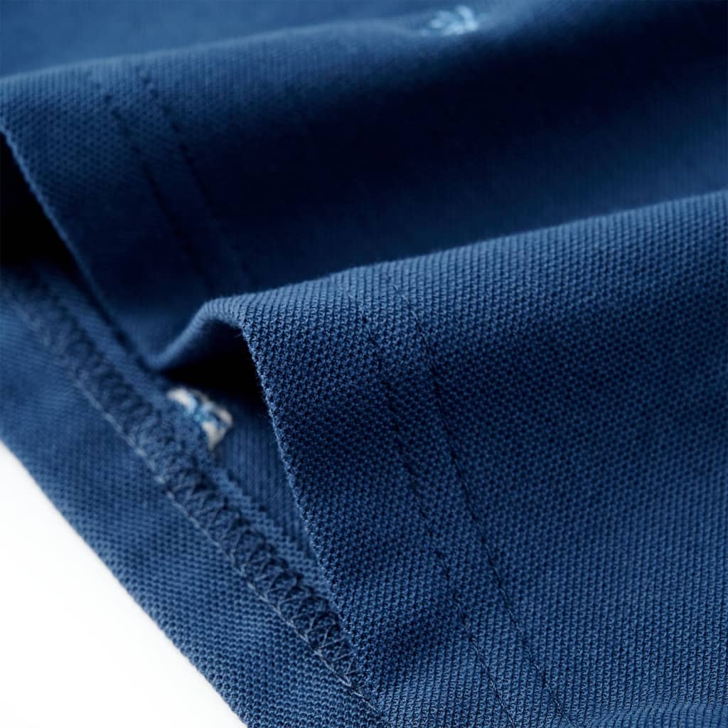 Polo para criança azul-escuro 128