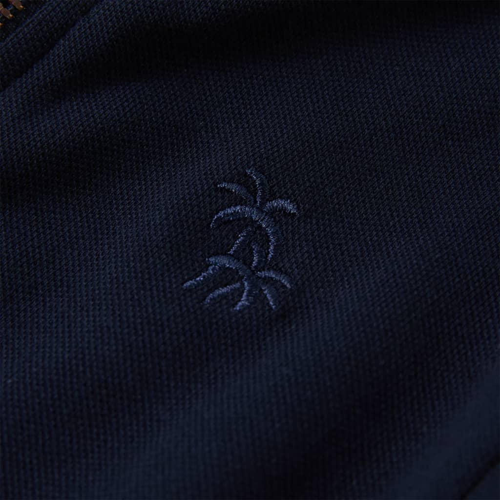 Sweatshirt para criança com fecho azul-marinho 104