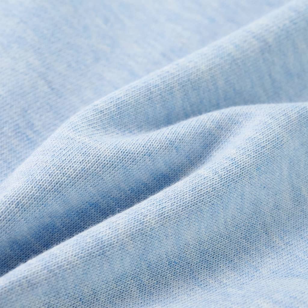 Sweatshirt para criança azul-suave mesclado 140