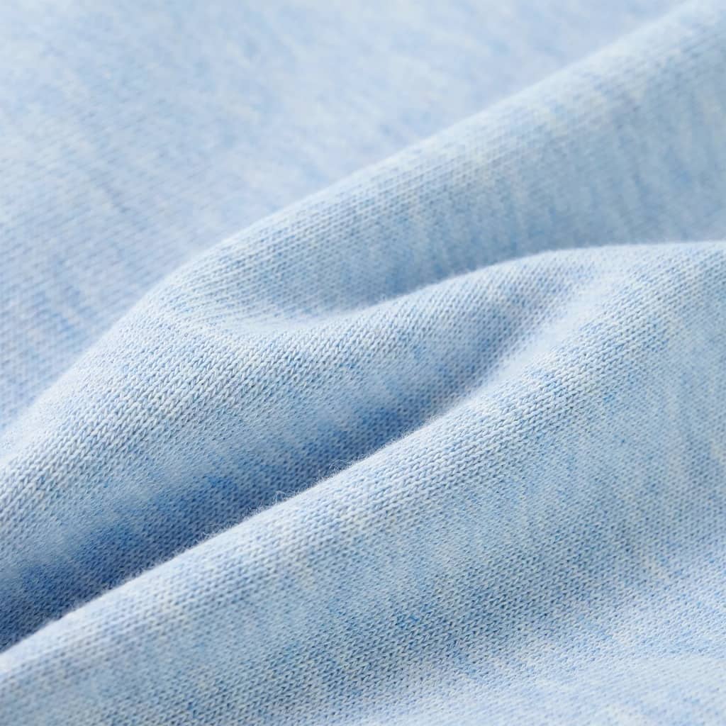 Sweatshirt para criança azul-suave mesclado 140