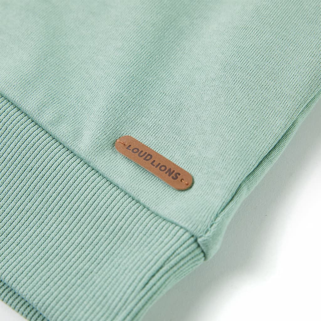 Sweatshirt para criança azul-suave mesclado 140