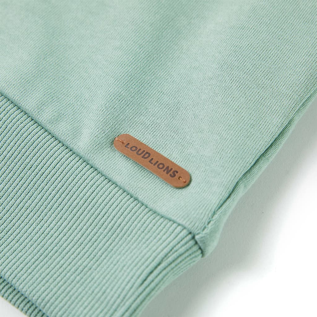 Sweatshirt para criança azul-suave mesclado 140