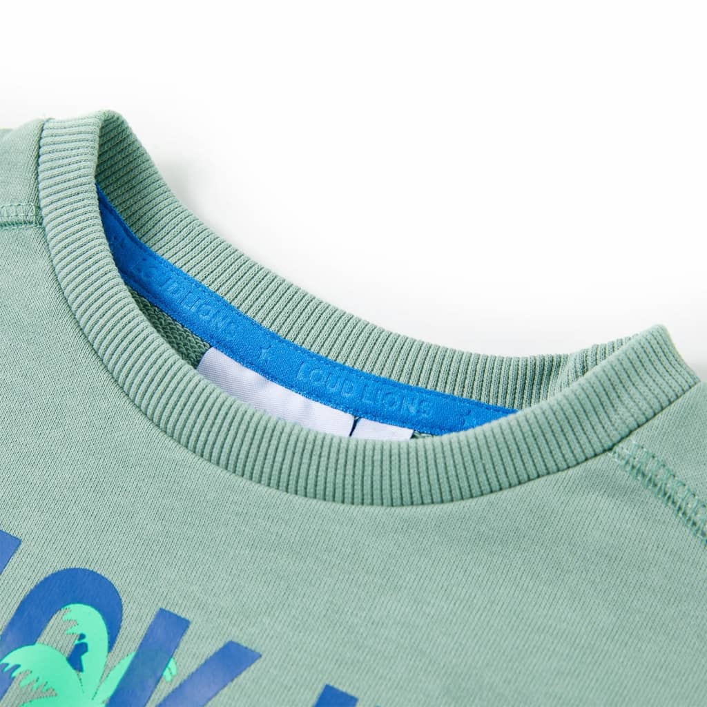 Sweatshirt para criança azul-suave mesclado 140