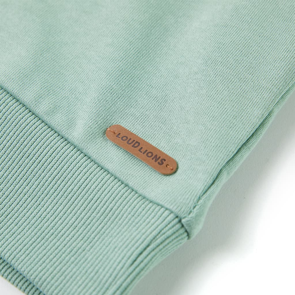 Sweatshirt para criança azul-suave mesclado 140