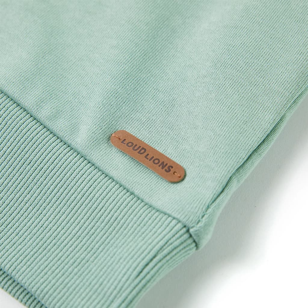 Sweatshirt para criança azul-suave mesclado 140