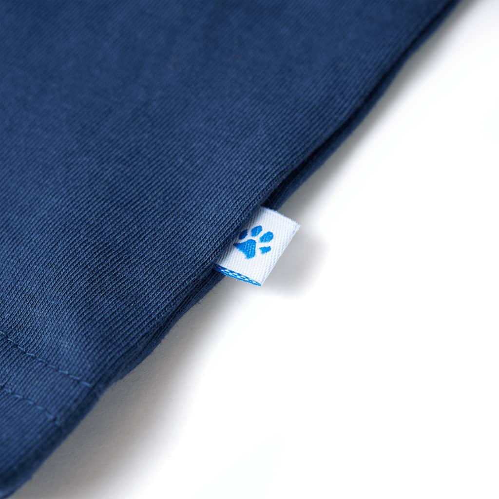 T-shirt para criança azul-escuro 140