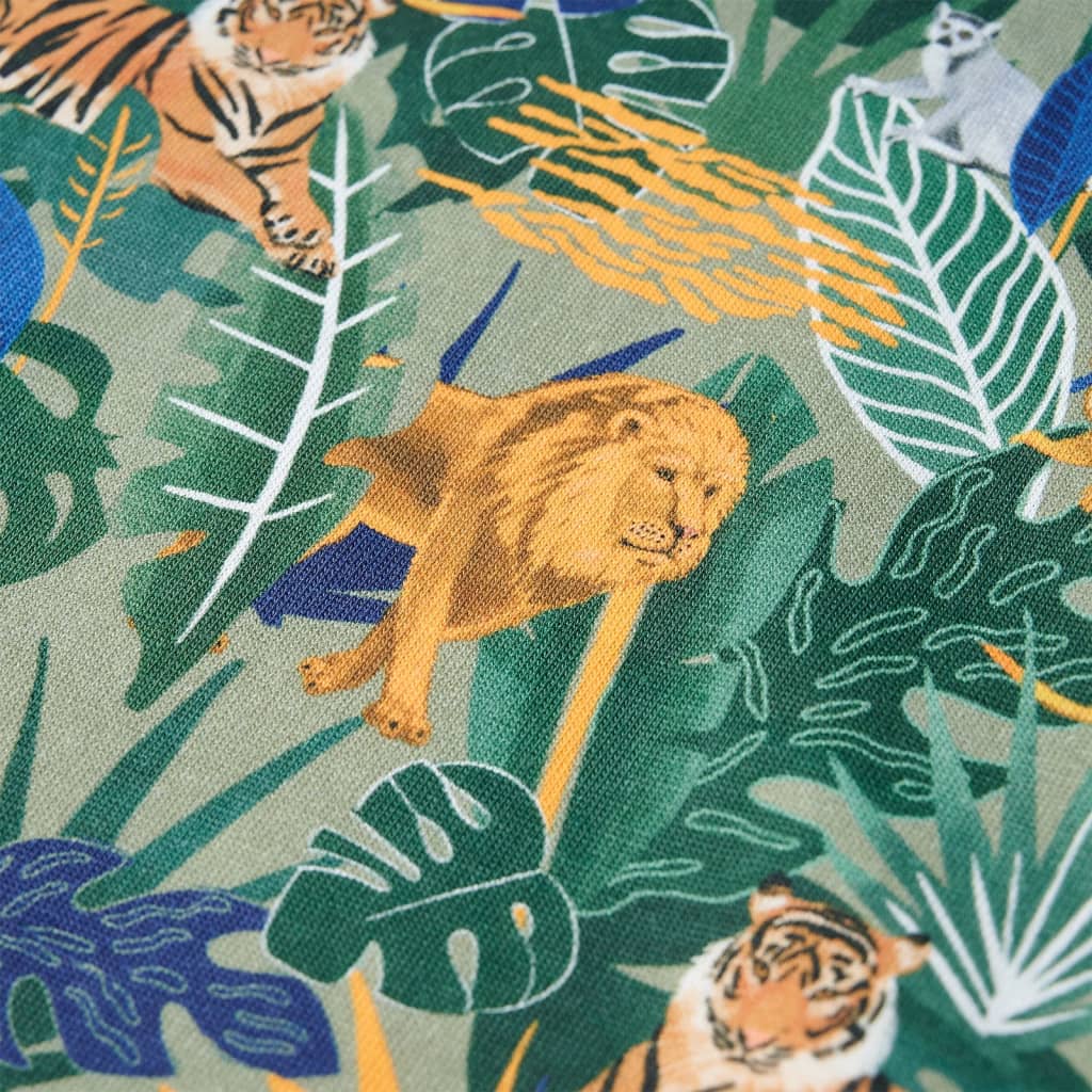 T-shirt de manga curta para criança multicor 140