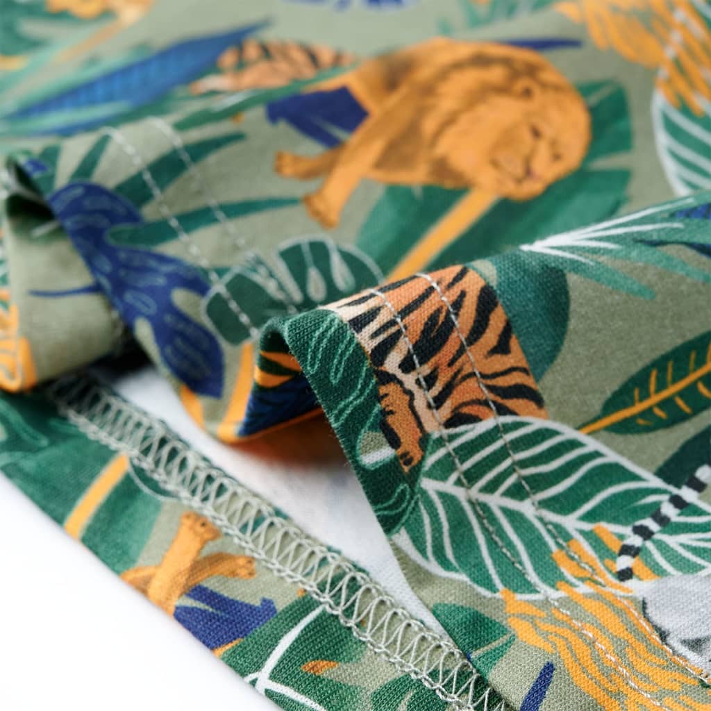 T-shirt de manga curta para criança multicor 140