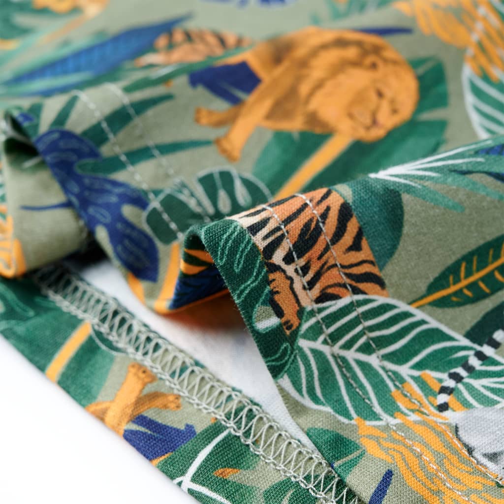 T-shirt de manga curta para criança multicor 140