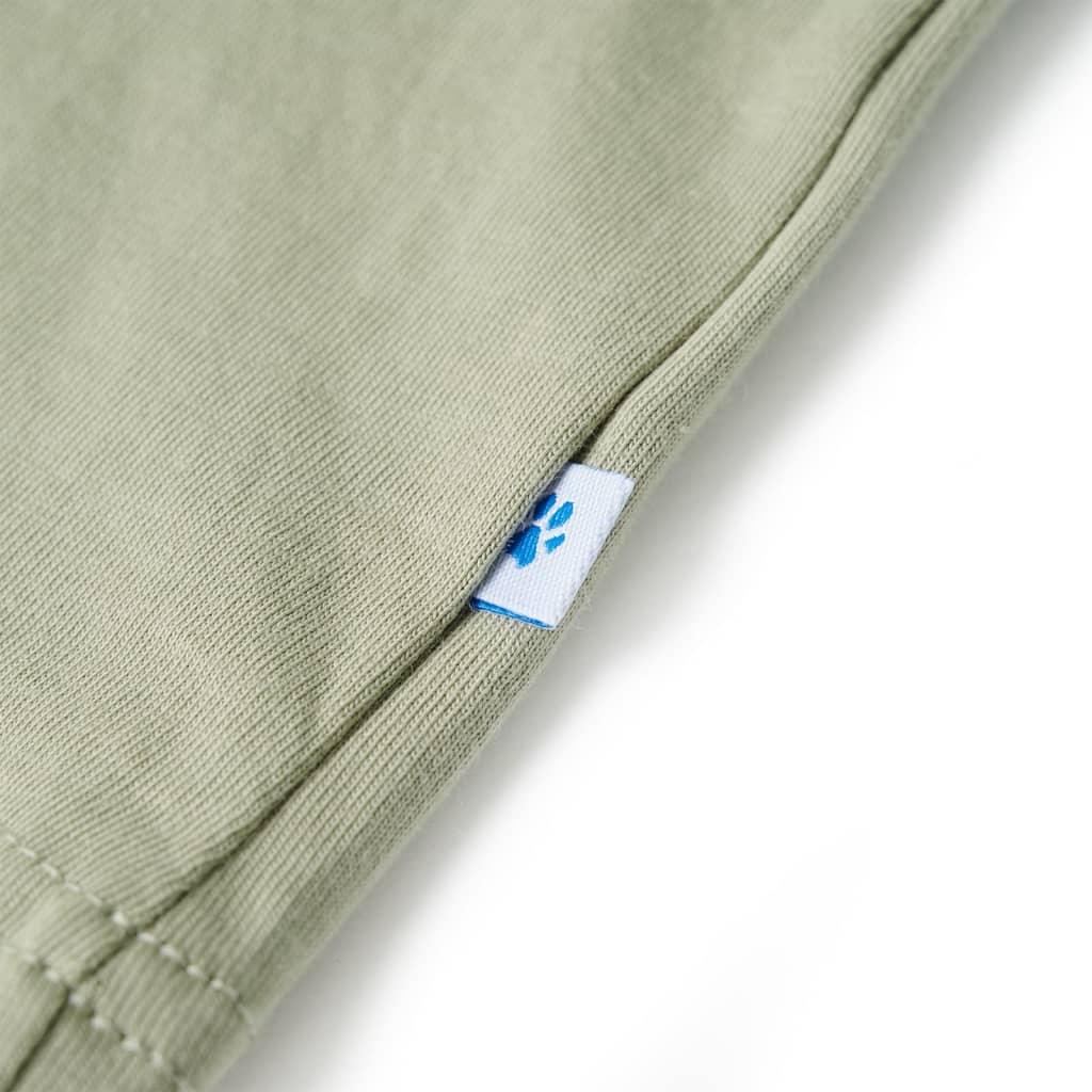 T-shirt de manga curta para criança azul-claro 140