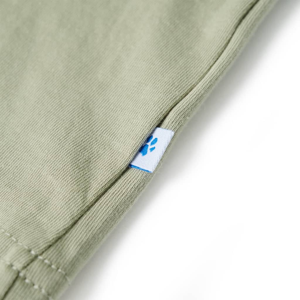 T-shirt de manga curta para criança azul-claro 140