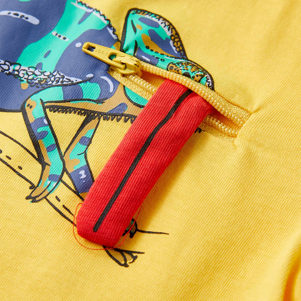 T-shirt de manga curta para criança azul-claro 140