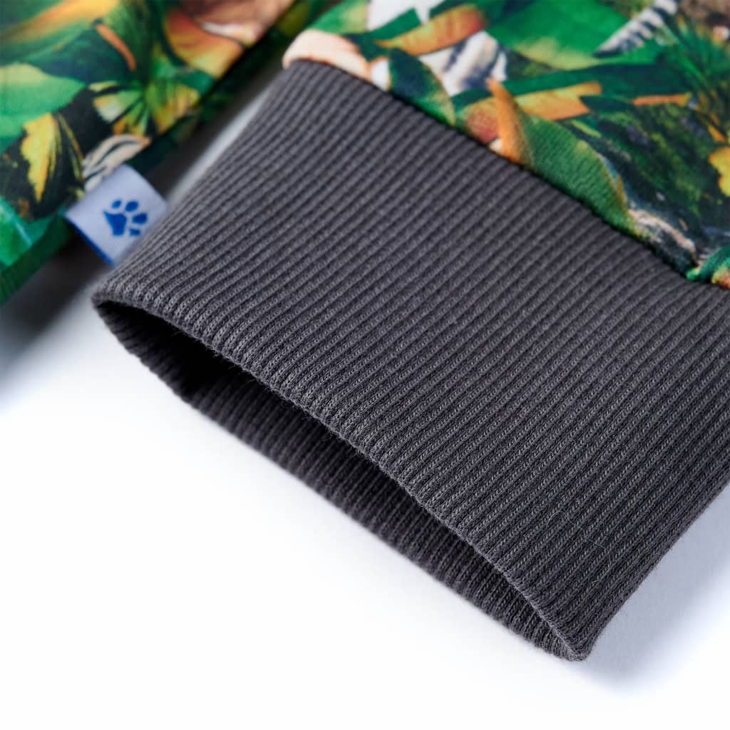 Sweatshirt para criança azul-petróleo 140