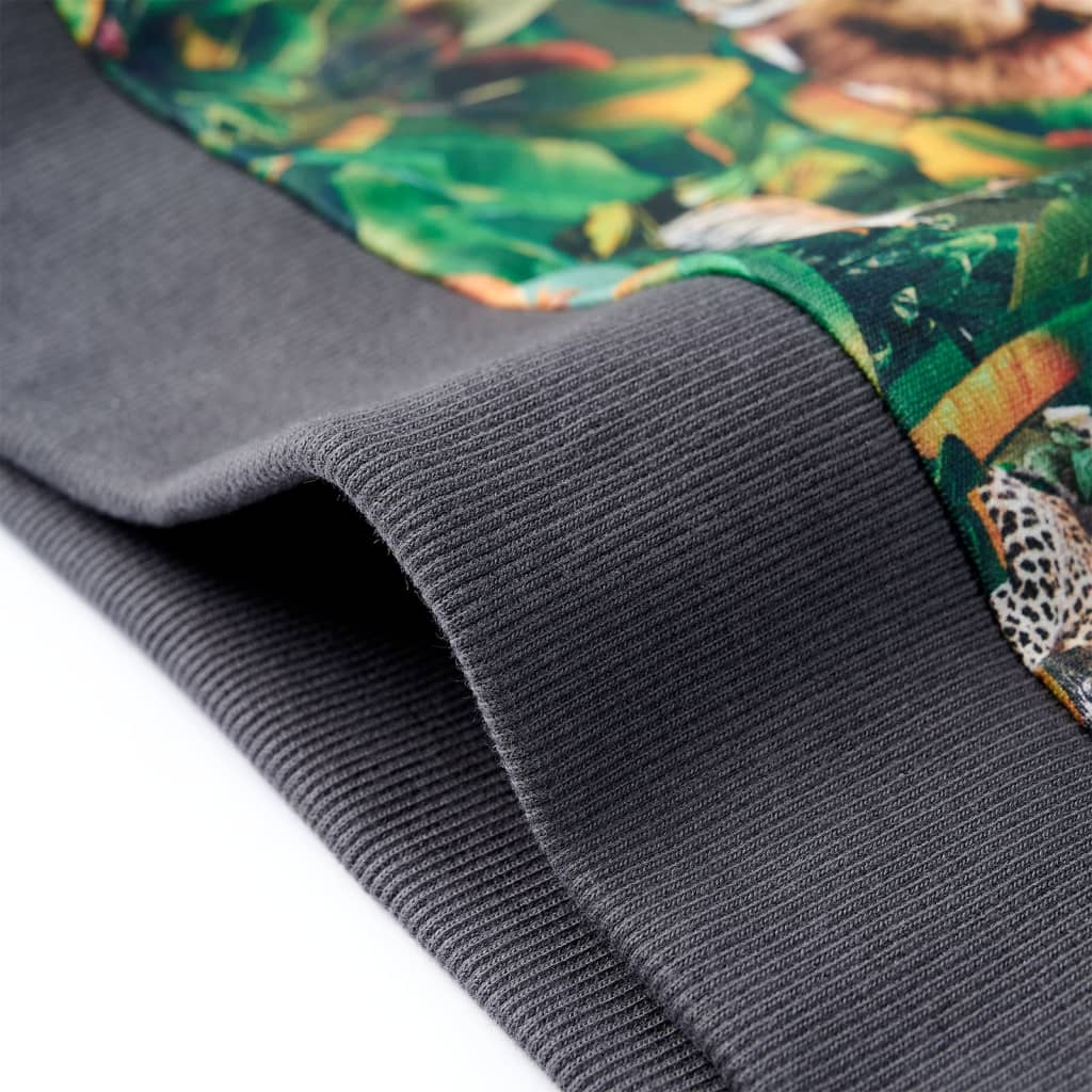 Sweatshirt para criança azul-petróleo 140