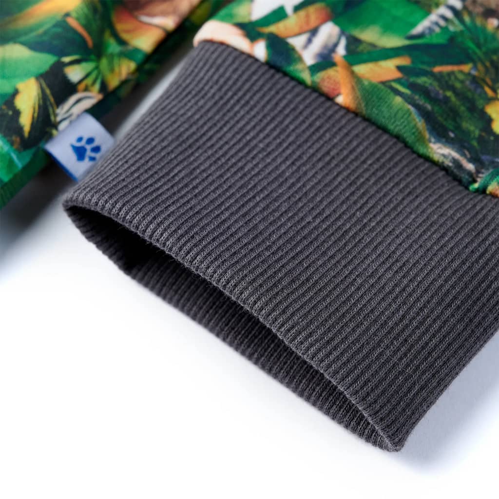 Sweatshirt para criança azul-petróleo 140