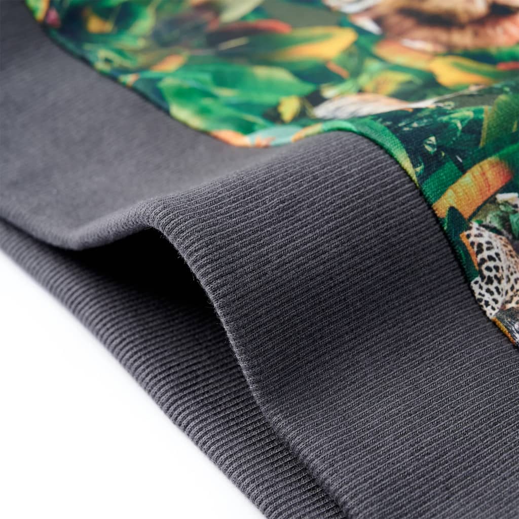 Sweatshirt para criança azul-petróleo 140